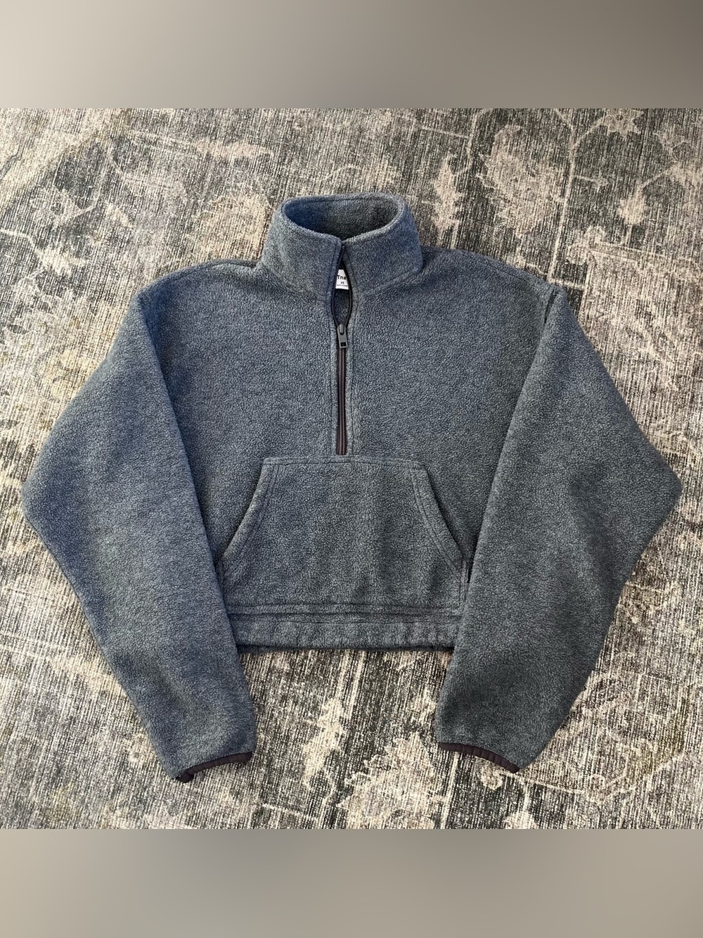 TNA Women’s Heather Gray Quarter-Zip Fleece Pullover